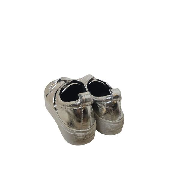 REBECCA MINKOFF Nicole Knot Sneakers In Silver Size 7.5 - Picture 4 of 7